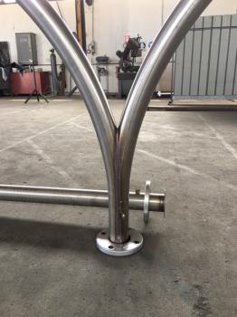 Construction for plastic material plant 1